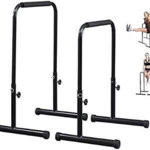 Barres profondes réglables, plate-forme d'extension complète avec triple support d'impact, pour la force du corps, traction vers le haut, support de barre parallèle en l (couleur aléatoire). Diaytar : Des prix mini pour un service maxi