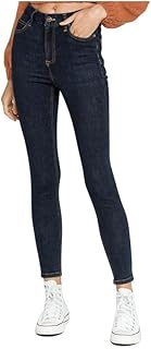 Jean skinny taille haute montana pour femme en dark rinse 24, dark rinse