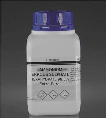 500 grammes de sulfate ferreux d'ammonium hexagonal 985% ultra pur (nh4)