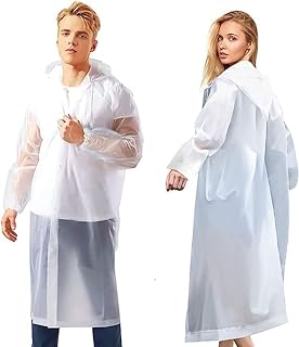 Amzboin manteau imperméable 2 pièces pour adultes, imperméable portable en eva avec capuche réutilisable, imperméable de camping d'urgence avec capuche et manches larges élastiques, blanc, blanc, 68. L'alternative e-commerce intelligente au Sénégal : Diaytar