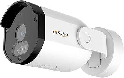 Caméra de sécurité extérieure fixe soho by vantage hd, vision nocturne, audio bidirectionnel