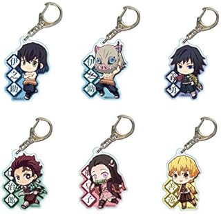 Ensemble de boucles d'oreilles tanjiro anime demon slayer kimetsu no yaiba hanafuda, porte-clés