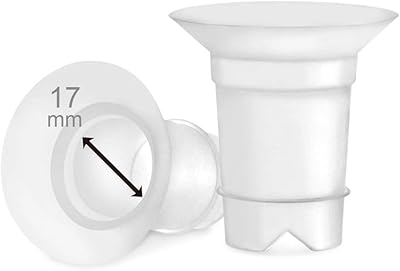 Joints à lèvres maymom 17 mm pour medela, spectra 24 mm, momcozy/will wearable cup compatible avec medela freestyle, harmony pour réduire le tunnel de 24 mm à 17 mm, 2 pièces chacun. Diaytar : Des prix mini pour un service maxi