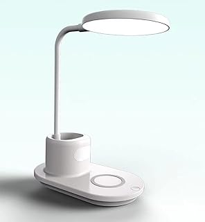 Lampe de bureau led ym like avec chargeur sans fil et porte-stylo