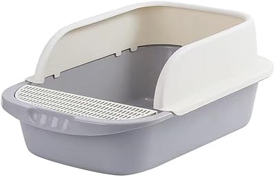 Bac à litière ouvert pour chat, bac à litière amovible pour chat, bac