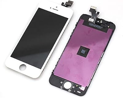 Ensemble numériseur d'écran tactile lcd de remplacement pour téléphone (iphone 5, blanc)