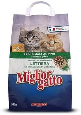 Litière pour chat migliore ken gato - pin parfumé, 5 kg