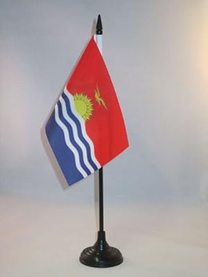 Flag drapeau de table kiribati 4'' x 6'' bureau