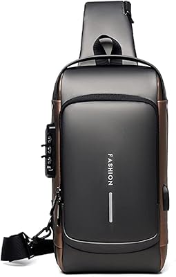 Sac à bandoulière antivol forexin pour hommes avec port de chargement usb, petit