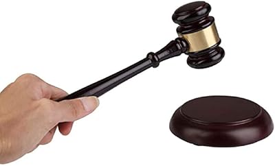 Marteau et bloc en bois, marteau en bois avec bloc pour juge avocat