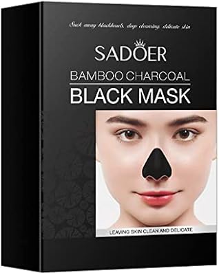 Bandes nasales au charbon de bambou sadore pour points noirs, 10 pièces /