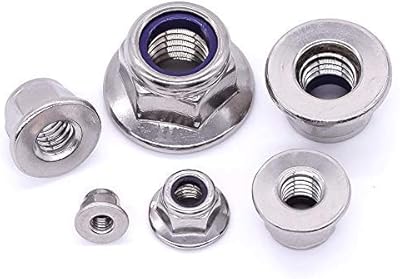 Écrous de blocage hexagonaux en acier inoxydable 304 taille m4 x