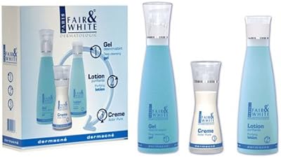 Coffret de soins pour la peau fair & white - gel, lotion