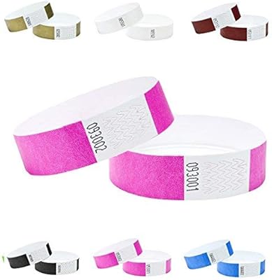 Bracelets tyvek j&r 19" 100 unités (rose)