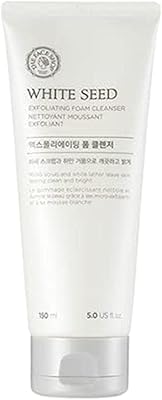 Mousse nettoyante et exfoliante aux graines blanches de the face shop, 150 ml