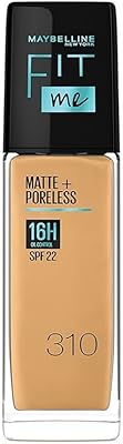Maybelline new york matte finish fond de teint liquide absorbant d'huile spf, fit