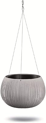 Prosperplast dkb370ws-422u beton bowl ws pot de fleur avec support en métal