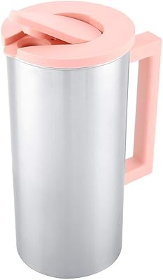 Pichet à eau de 64 oz avec couvercle hermétique, isolation thermique en acier