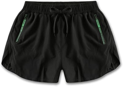 Short de bain à séchage rapide pour hommes avec poches zippées