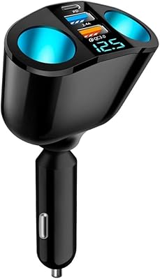 Chargeur de voiture super rapide rotatif à 120 degrés zorlegy avec prise