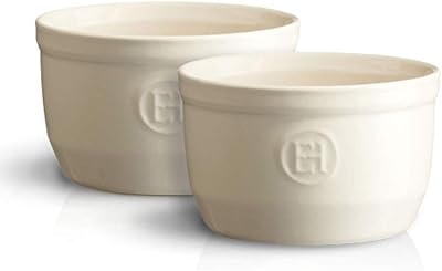 Lot de 2 x assiettes ramequins n° 10 x 10 x 6 cm