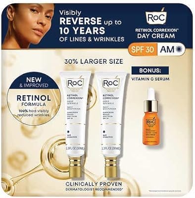 Crème de jour roc retinol correxion avec spf 30, paquet de 2 avec