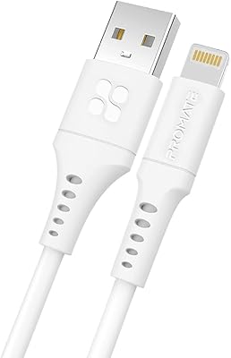 Câble de chargement usb type-a vers lightning durable 2,4 a promate avec synchronisation