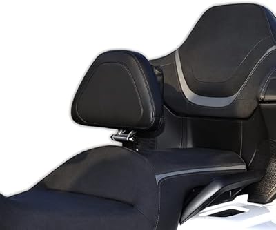 Dossier arrière en cuir noir honda gold wing gl1800 f6b 2018-2022