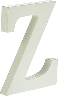 Rosymoment lettre z décorative en bois pour décoration de chambre d'enfant, 12 cm de haut, blanc (lettre z). Votre marketplace de proximité digitale : Diaytar