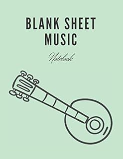 Cahier de partitions vierge : papier manuscrit standard pour musiciens, cahier de composition
