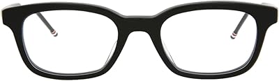 Monture de lunettes noire thom brownie tbx410-50-01 avec verres de démonstration de 50