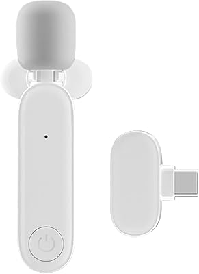 Shenzed tech microphone cravate sans fil pour smartphone de type c, microphone à