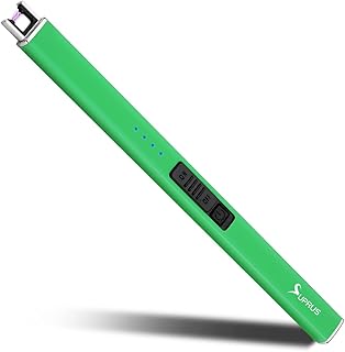 Briquet électrique fluorescent supress qui brille dans le noir, rechargeable par usb
