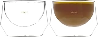 Tasse à lait imagine, faite à la main, double paroi, lot de 2