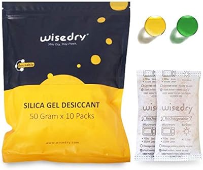 Wesdry sachets déshydratants en gel de silice 50 g [lot de 10]