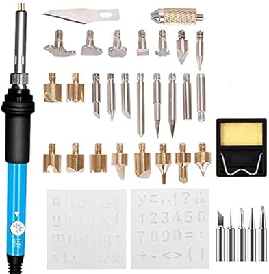 Ensemble de fer à souder auretti 40 pièces stylo à bois électrique réglable