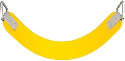 Siège de balançoire supplémentaire rainbow toy avec crochet en métal jaune, limite