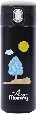 Une tasse à café et thé de voyage en acier inoxydable thermos du