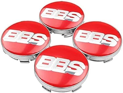 4 pièces enjoliveurs de voiture pour bbs, abs auto logo couverture centrale