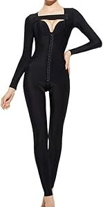 Body pour femme pour façonner tout le corps après une intervention chirurgicale, vêtements de compression pour le contrôle du ventre, le lifting des fesses et l'amincissement des cuisses (couleur : noir, taille : m). Diaytar : Votre destination shopping préférée au Sénégal
