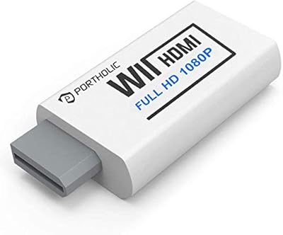 Adaptateur portholic wii vers hdmi 1080p pour appareil haute définition fhd, adaptateur wii