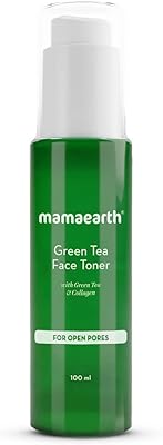 Tonique visage au thé vert mamaearth avec thé vert et collagène pour pores