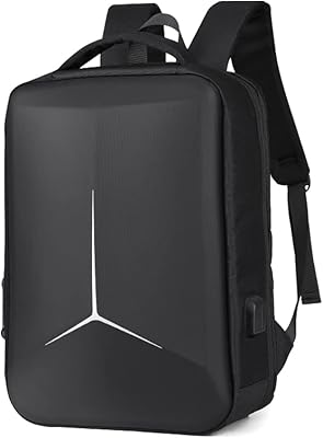 Sac à dos pour ordinateur portable à coque rigide de 15,6 pouces, antivol