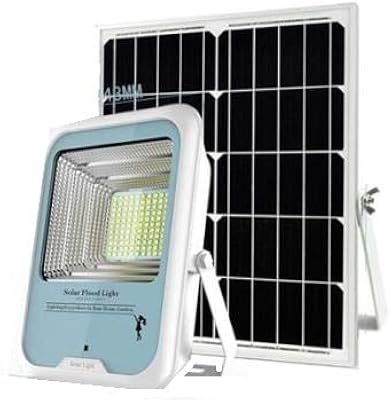 Projecteur solaire raggie 18w 1800 lumens blanc froid couleur 6000k, 2 panneaux solaires