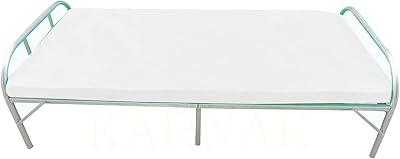 Lit karnak pliable portable avec matelas médical simple, taille 190 x 90, structure