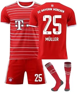 Maillot de football pour garçons 2022-2023 bayern munich domicile muller 25 maillot