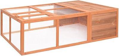 Cage pour animaux de jardin en bois de chauffage massif fedax xl, fournitures