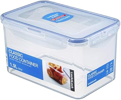 Récipient alimentaire rectangulaire lock & lock, 1,9 litre hpl818