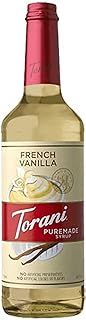 Sirop à saveur de vanille française torani puremed, 750 ml