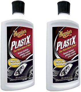 Nettoyant et vernis pour plastique transparent meguiar's g12310, paquet de 2 (10 ml)